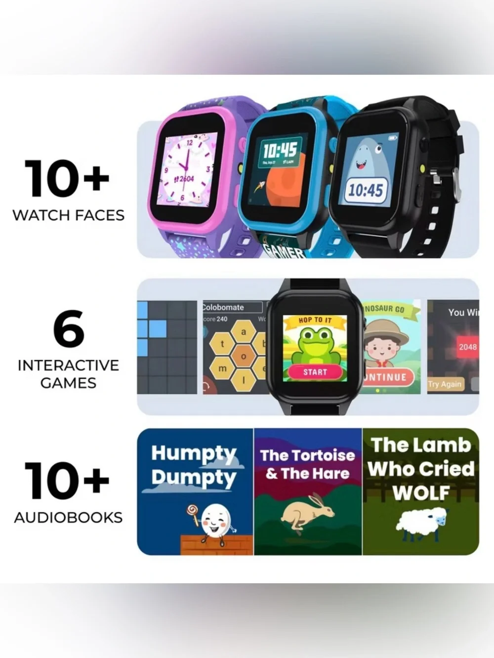 PlayZoom 4 Smartwatch with Camera - Teddy Bear ~ New